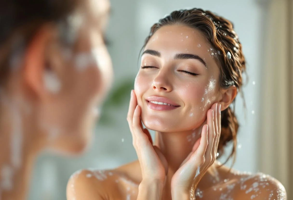 Peau saine grace a une eau adoucie