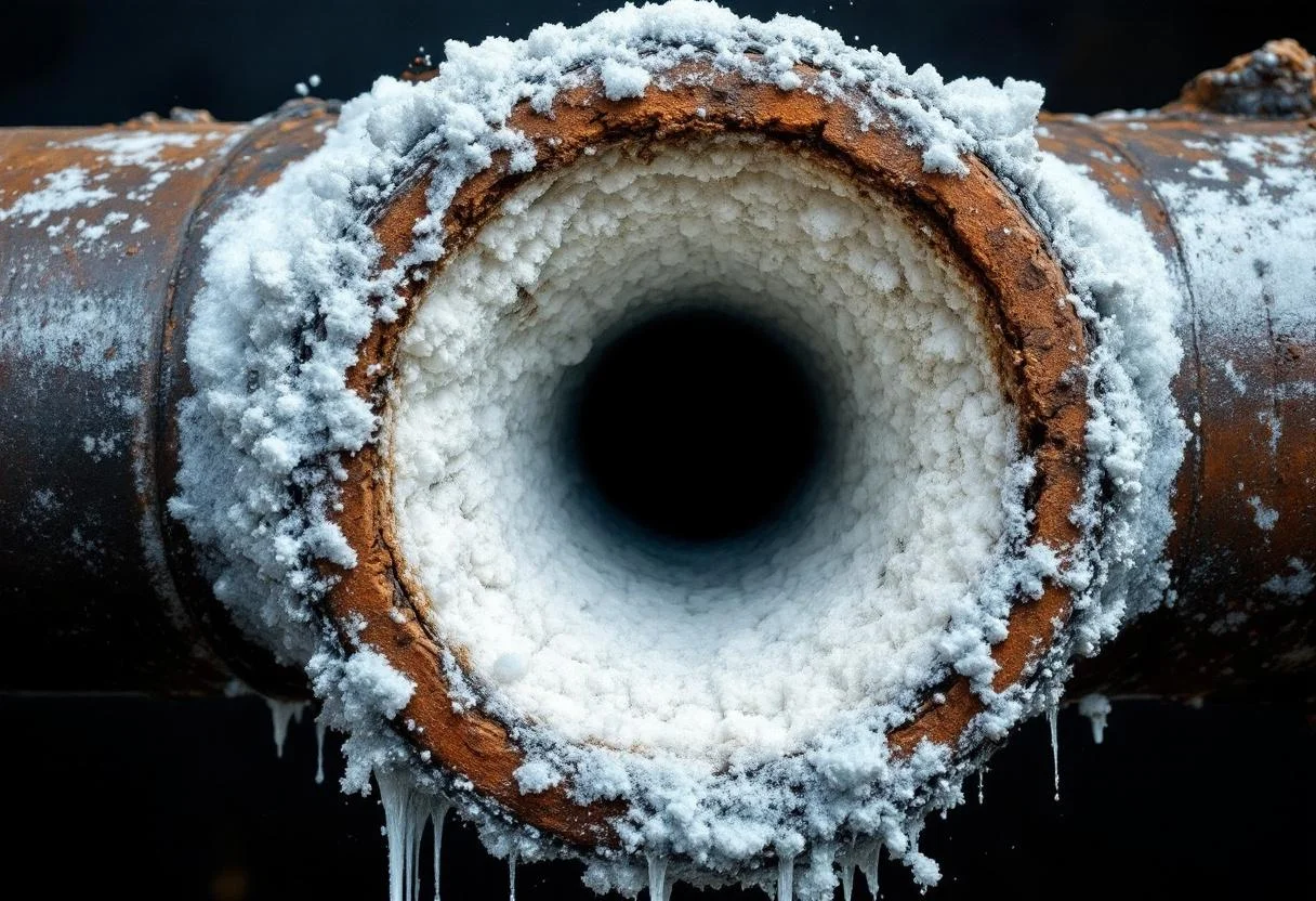 Depots de calcaire dans les canalisations